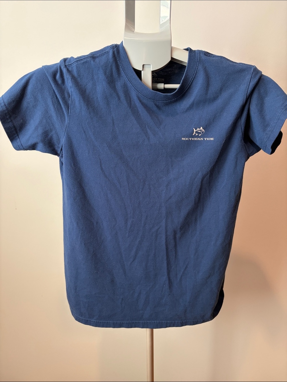 Southern Tide Blue Crewneck Tee with Small Logo